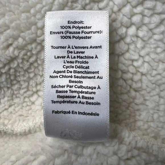 T by Talbots Women's 3X Creamy Fleece Jacket Full Zip Mock Neck Cozy Comfy - Picture 8 of 10